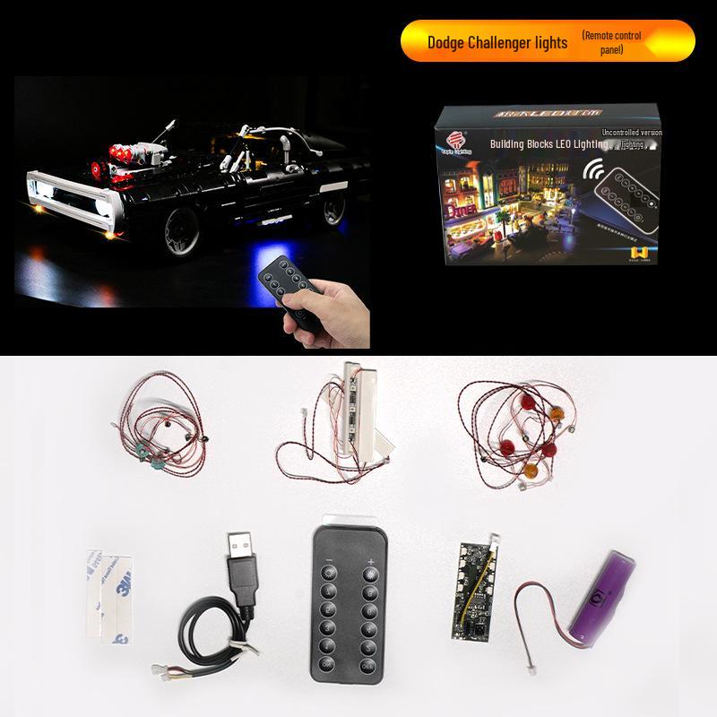 LED Light Kit for Lego Dodge Charger 42111 Fast & Furious Model