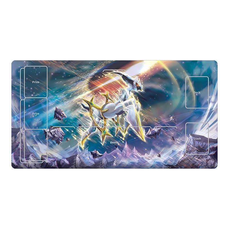 Pokemon PTCG Playmat Gengar Rayquaza Animation Characters Single Table Mat Battle Pad Classics Anime Collection Cards Toy Gift