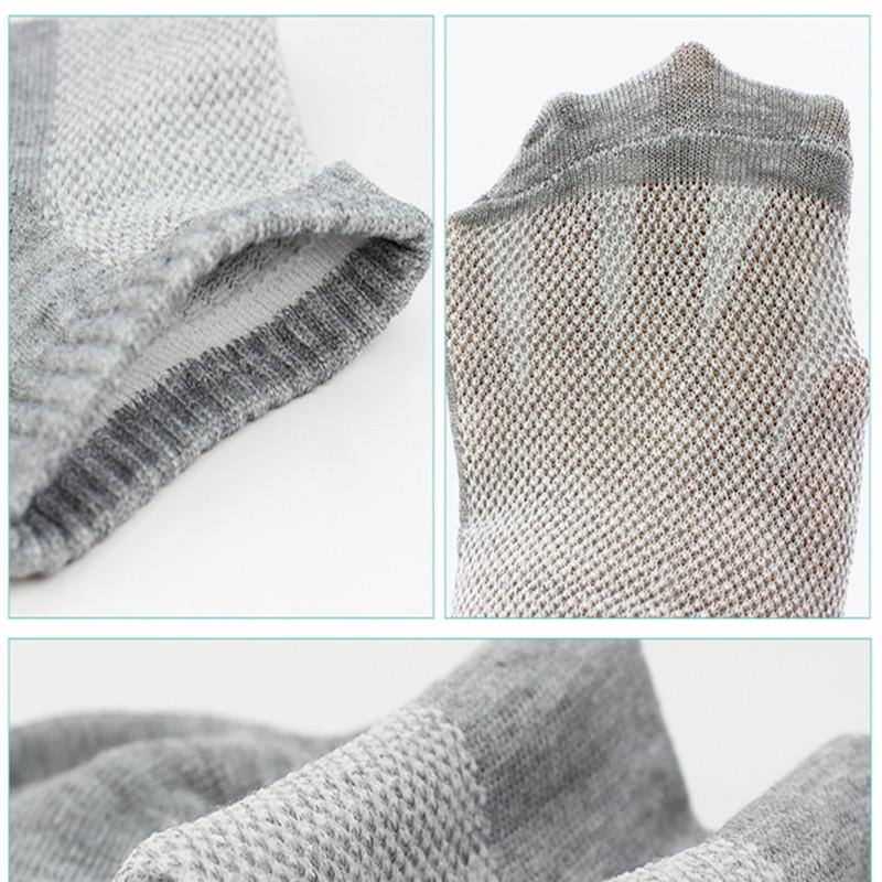 5 Pairs Men's Short Socks Breathable Boat Socks Slippers Ankle Men/Male Socks