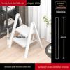 Lightweight Multifunctional Festive Red Three-Step Folding Ladder with High-Grade Anti-Slip Steps for Home Storage.