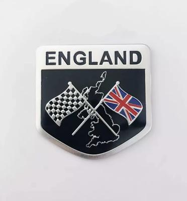 Voiture Drapeau Britannique Drapeau Emblème Autocollant en Aluminium Ensemble de