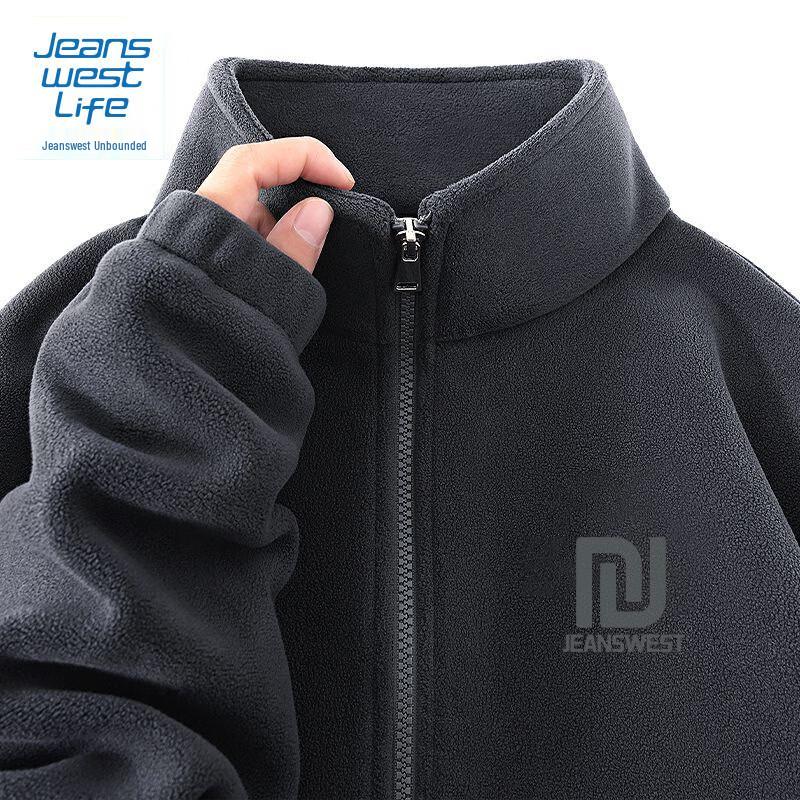 

JEANSWEST LIFE Men s Fleece Lined Stand-Collar Jacket 3XL