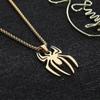 HN004:Hip-Hop Style Classic Spider Necklace For Women And Men Gold