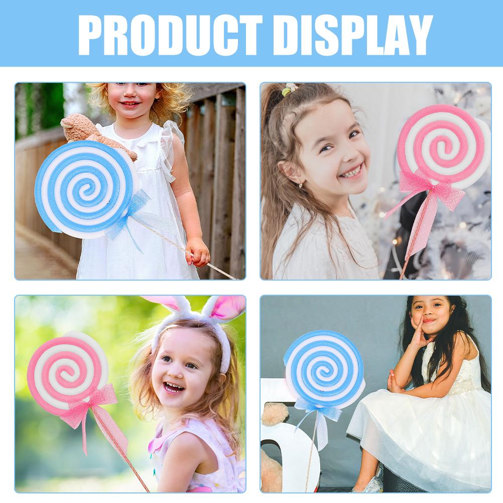 2 st Jättelånga klubbor Rekvisita Stor klubbmodell Simulering Jättekäppar Festgodisdekoration Festival Falsk jättekäpp Prydnad