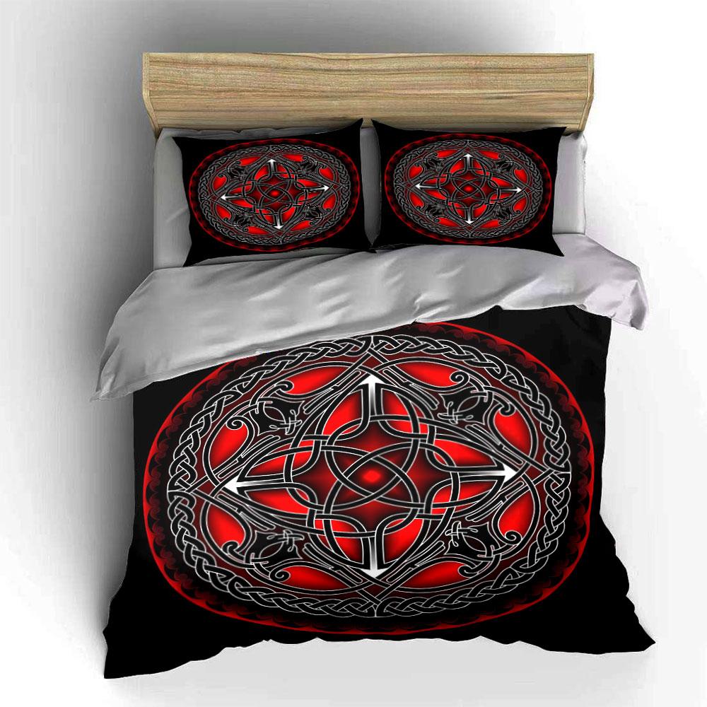 Ornate Celtic Design For Decoration Exquisite Three-Piece Bedding Set Gift For Kids And Adults