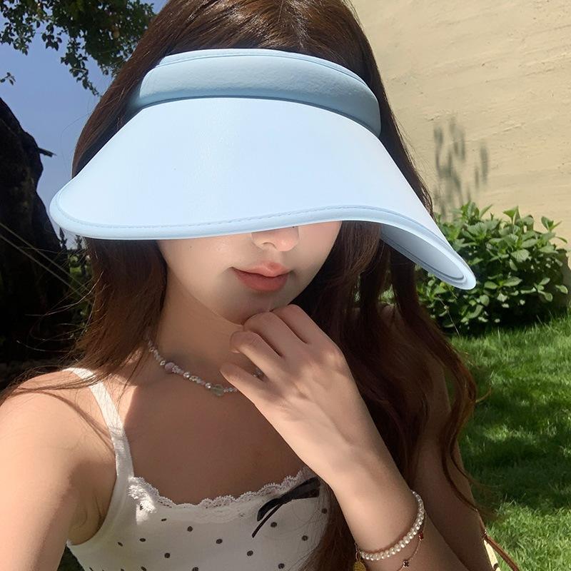 Summer Empty Top Sun Protection Hat Women'S Full Face Uv Protection Big Brim Sun Hat Outdoor Cycling Hat