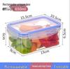 ZISIZ Rectangular Plastic Food Storage Container