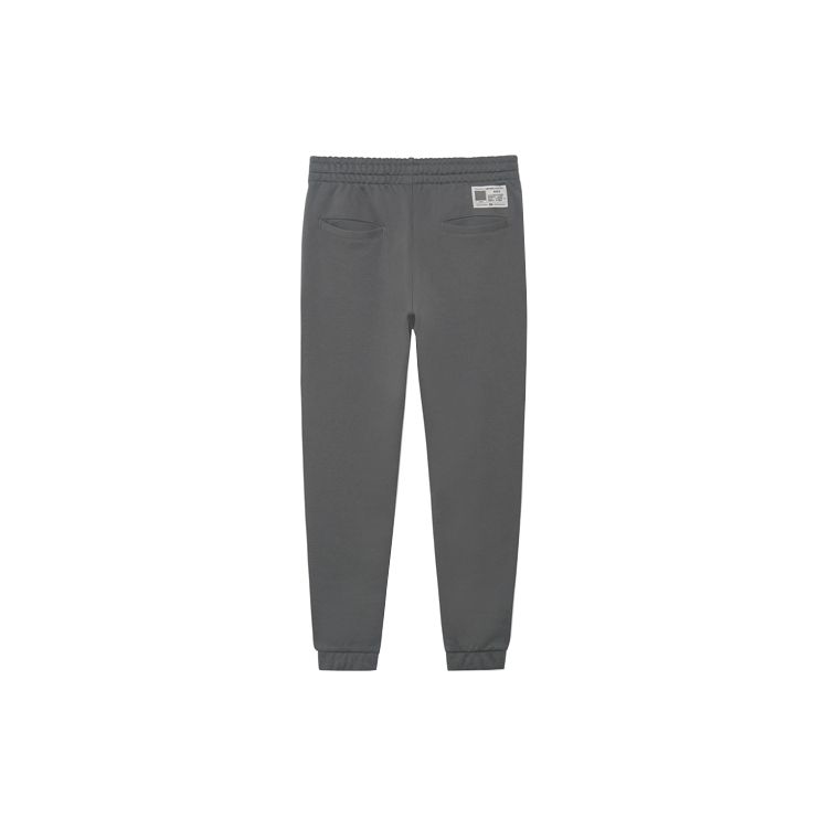 Li Ning Sports Trend Series Knitted Casual Tapered Sweatpants Men Bottoms Nine-Degrees-Gray AKLR869-6