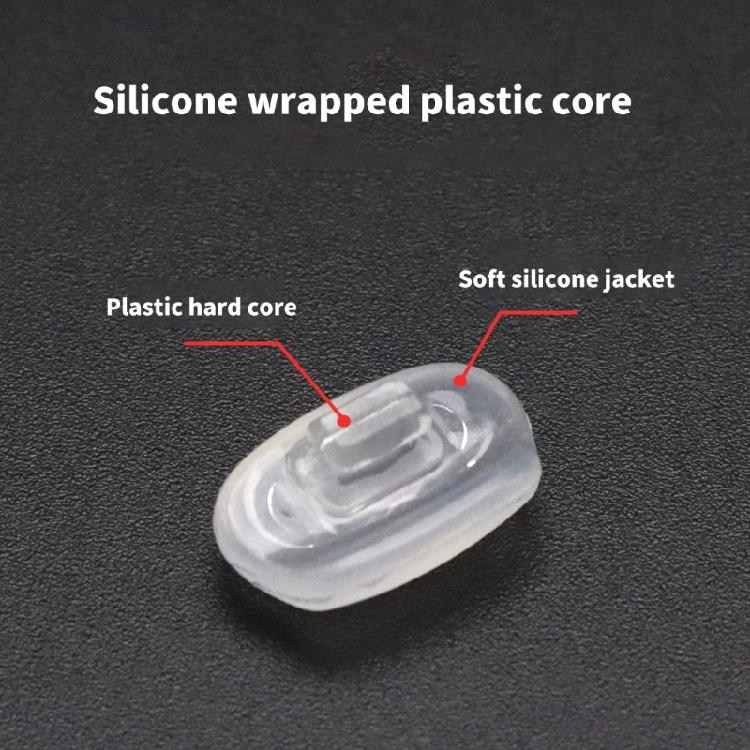 Kids Eyeglass Nose Rest Pads Soft Silicone Universals Fit For Small Nose Bridges Plastic Base Secure Clip Designs