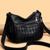 Fashionable PU Leather Shoulder Bag for Women Large Capacity Multi-Layer Crossbody Bag for Daily Use