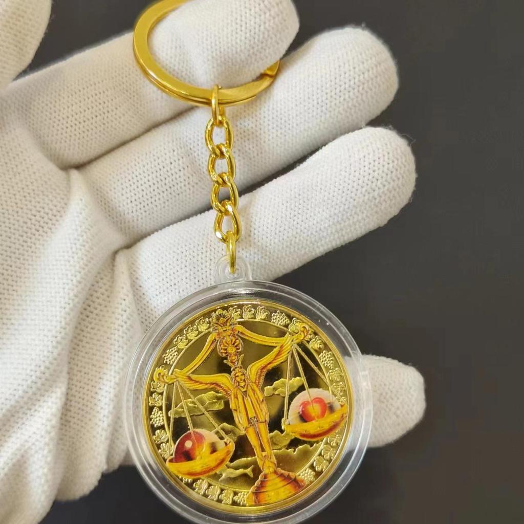 Gold-Plated Scorpio, Gemini, and Libra Zodiac Medallion Set