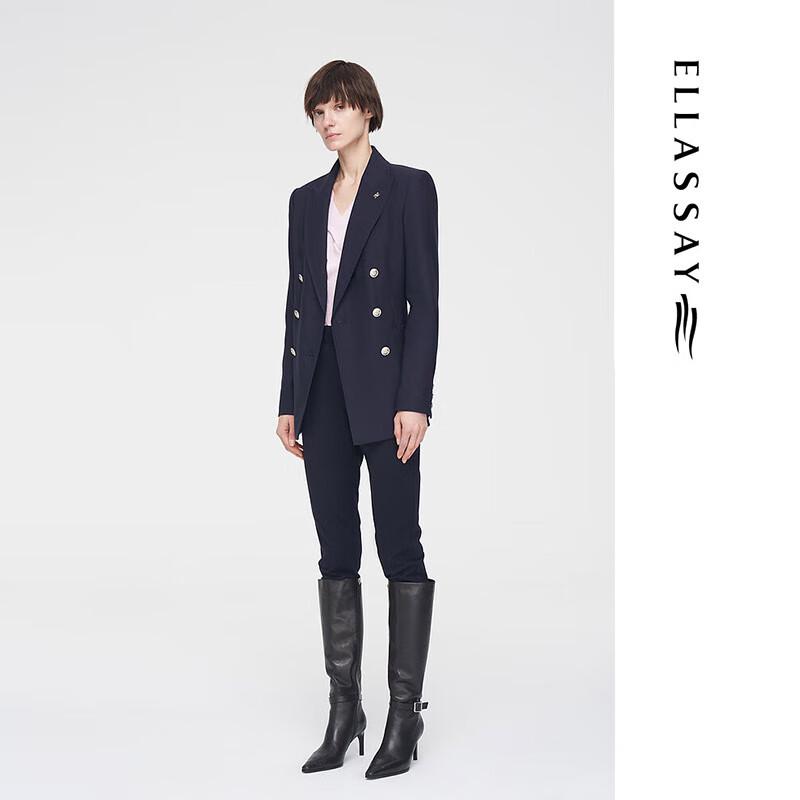 ELLASSAY Women's Spring British Style High-Waist Skinny Pants