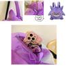 Cute Gengar Plush Backpack For Kids Soft And Comfortable Velvet Material Purple Color 13.4 X 10.6 X 6.7 Inches
