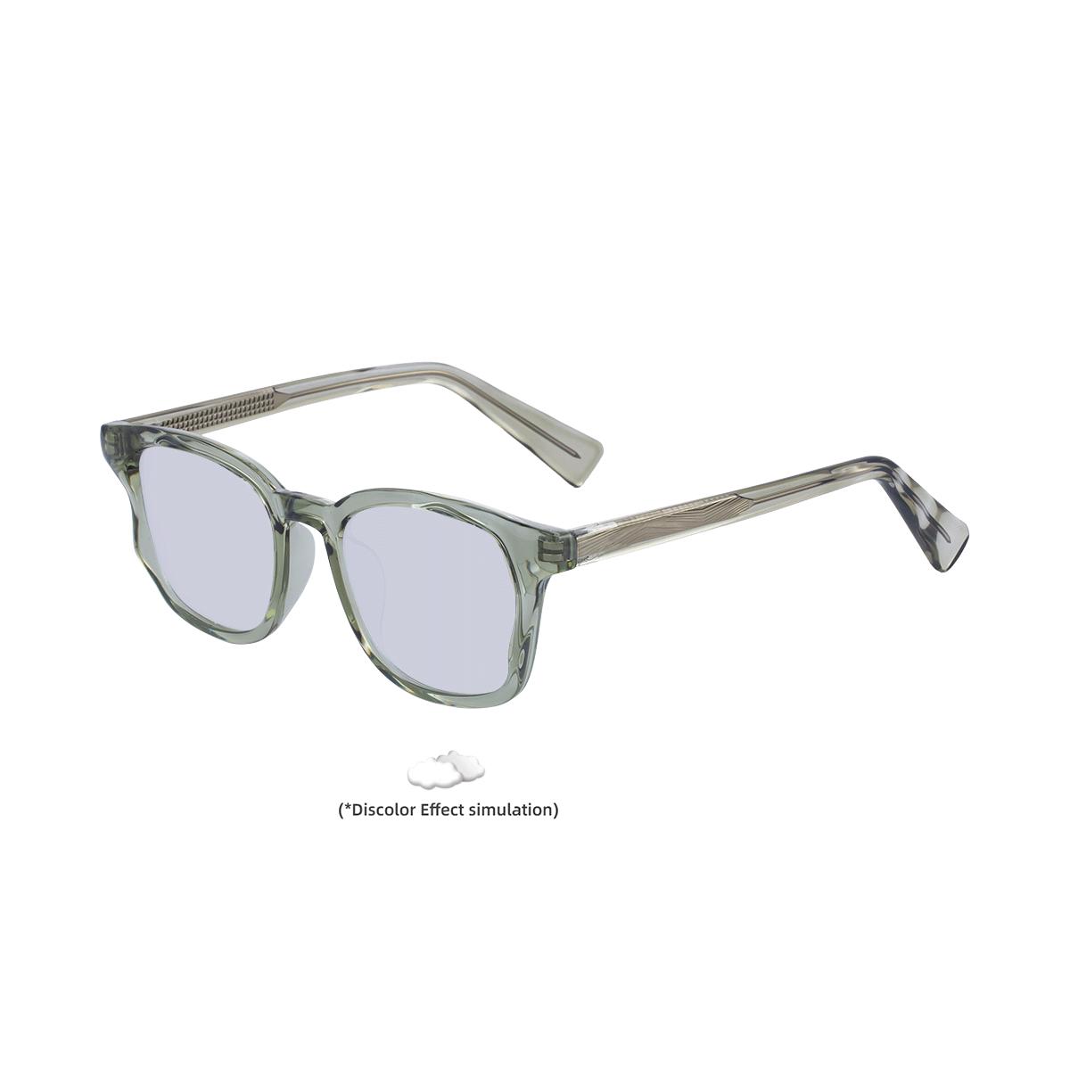 KAJILA 2025 European Women s Photochromic Square Sunglasses - Trendy Propionate Insert for Outdoor Sun Protection