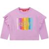 Oilily Girls Bow Frill Crop T-Shirt