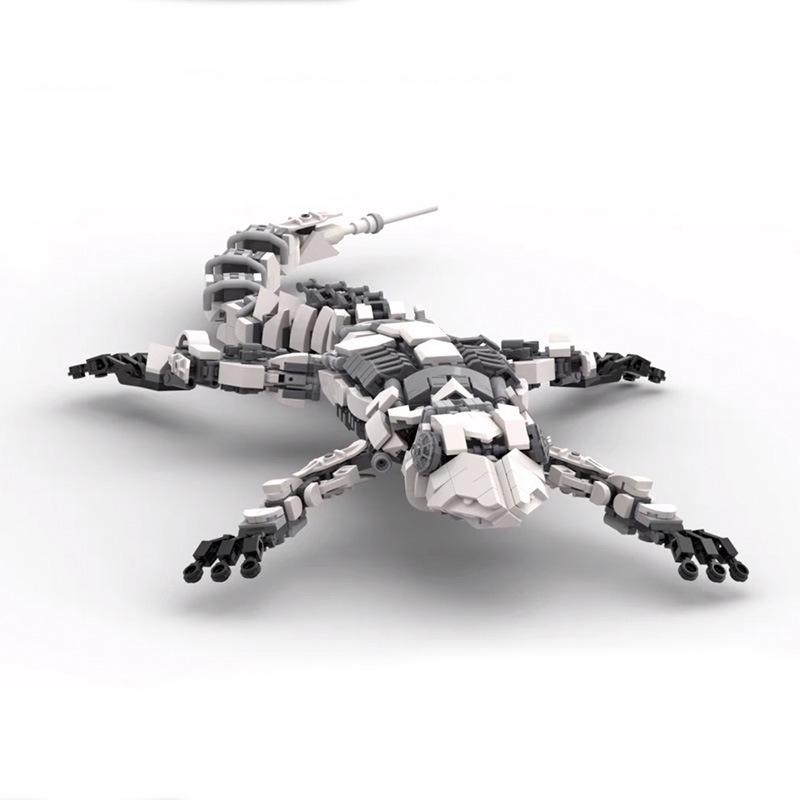 MOC Building Block Set Mechanical Gecko Building Puzzle Mechanical Biological Toy Gift