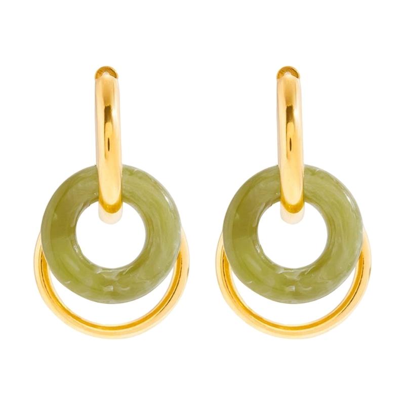 Stylish Irregular Resin Earrings For Women Lightweight Comfortable Allergy Proof Ear Pendant Jewelry Gift