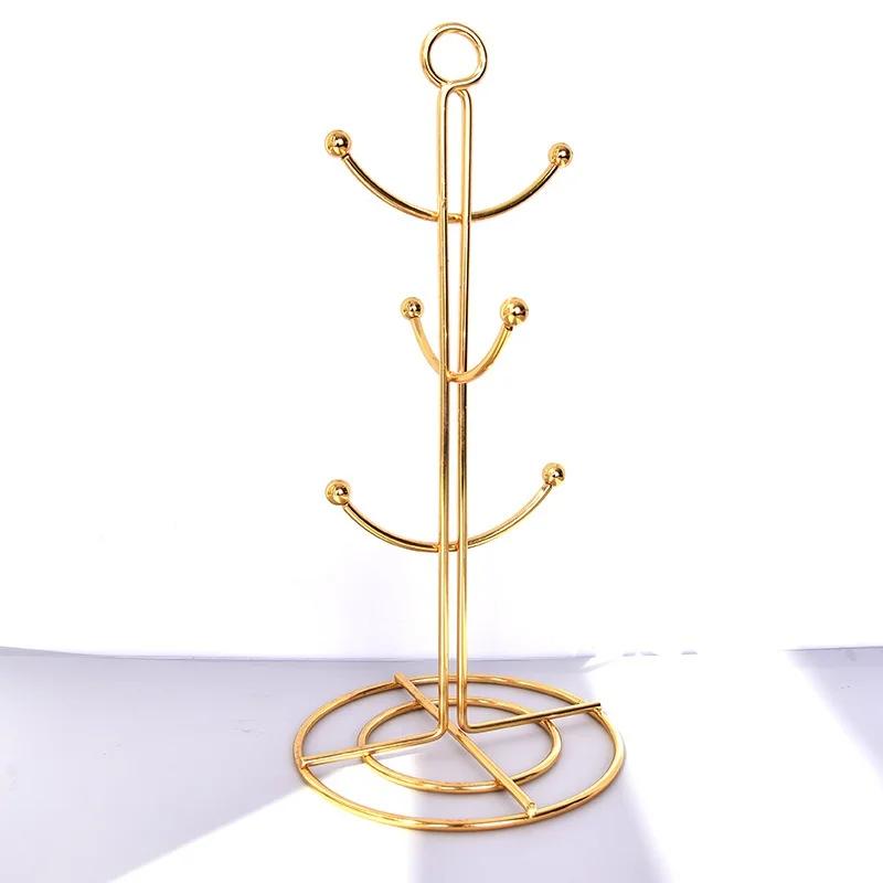 Tree-shaped Coffee Cup Storage Rack Kitchen Household Metal Rack Bracket Hanging Creative Kitchen Accessories Storage Rack