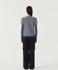 COVERNAT WOMAN Henley Neck Layered Long Sleeve Melange Gray