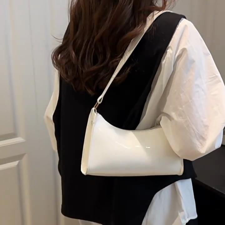 Fashion Large Capactiy Shoulder Bag Vintage Soft Leather Tote Bag Leisure Women's Armpit Hobo Bag Handbag CLE
