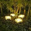 Lawn Solar Garden Light LED Brick Ice Cube Solar Lights Outdoor Decoration Lamp for Stair Pathway Driveway Landscape Patio