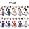 Football Series Educational Building Blocks Mini Figure Toy Bag Set Creative Assembly Kids Gift Soccer Player Model