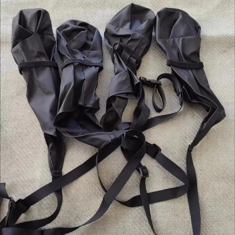 Chaussures d'extérieur imperméables pour chiens de grandes races, antidérapantes, protection contre la pluie, bottes anti-poussière, couverture souple pour petits chiens
