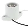Porcelain E26 Keyless Lamp Socket Flange Mounting Surface Mount Heavy Duty Indoor Garage Closet Lighting