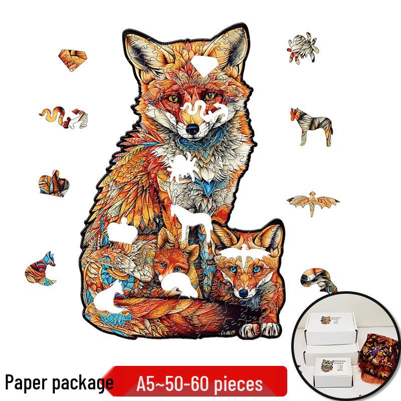 Irregular Animal Dog Penguin Wooden Puzzle in Stock