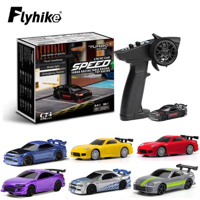 Turbo Yarışı 1:76 C64 C73 C72 C74 Drift Uzaktan Kumandalı Araba Jiroskoplu Radyo Tam Orantılı RC Oyuncaklar RTR Kit Çocuk Hediyeleri