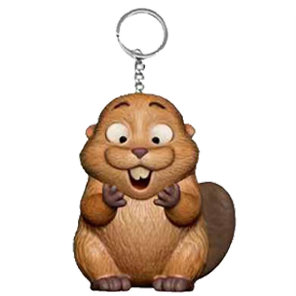 Disponibile Portachiavi Serie Piano di Trasformazione del Castoro Figura Hoppers Action Figure Modello di Film Giocattoli Regalo per Bambini Decorazione Zaino