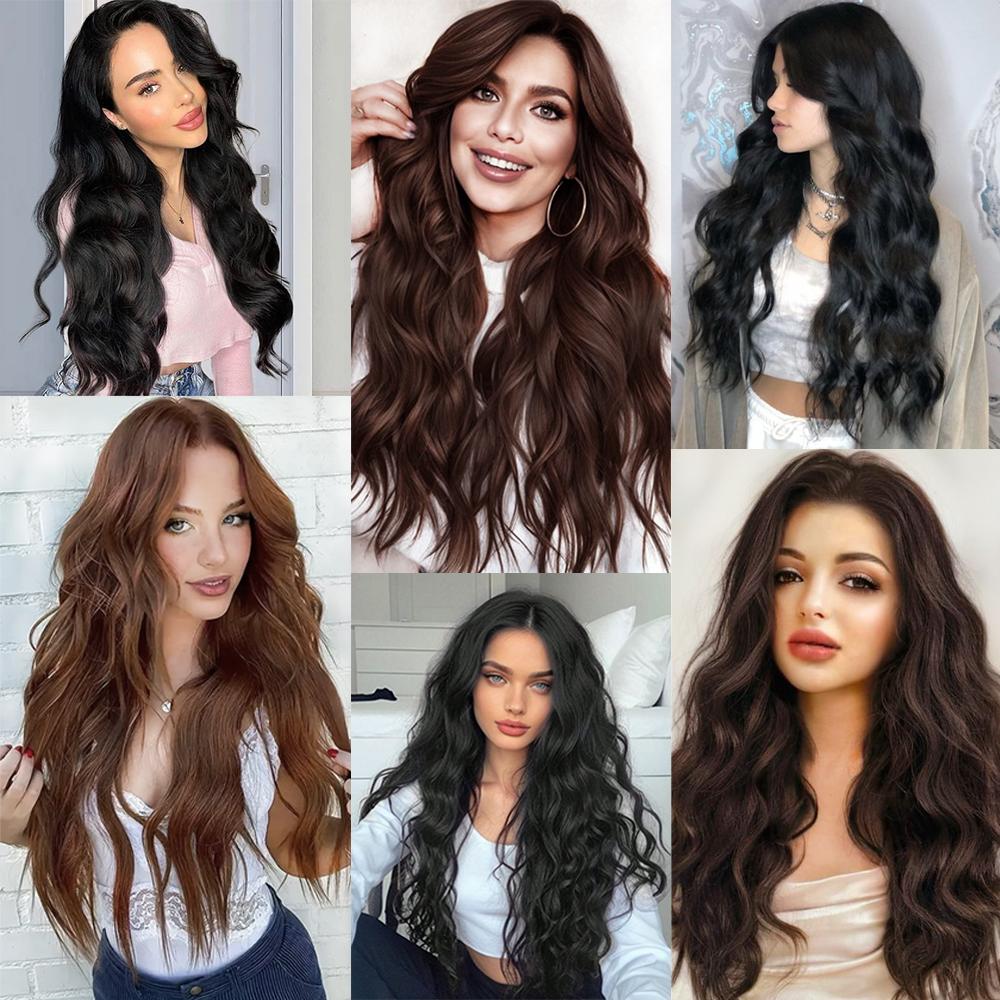 MISSQUEEN Синтетические длинные волнистые накладные волосы — фото 6