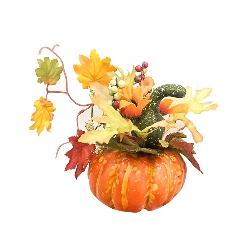Party Thanksgiving Faux Pumpkins Lifelike Maple Leaves Halloween Decoration Artificial Vegetables