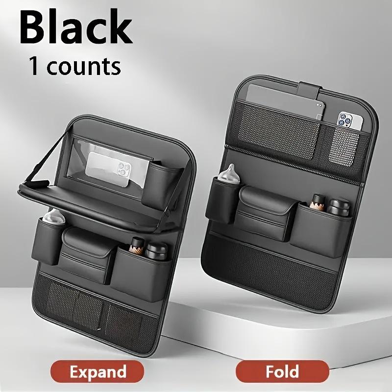 A Multifunctional Car Seat Storage Rack, Car Storage Bag Car Seat Back Storage Hanging Bag Car Tissue Box Car Seat Back Shelf Car Supplies