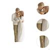 Family Themed Figurine Gifts Hand Painted Figure for Christmas Shelf Cabinet A