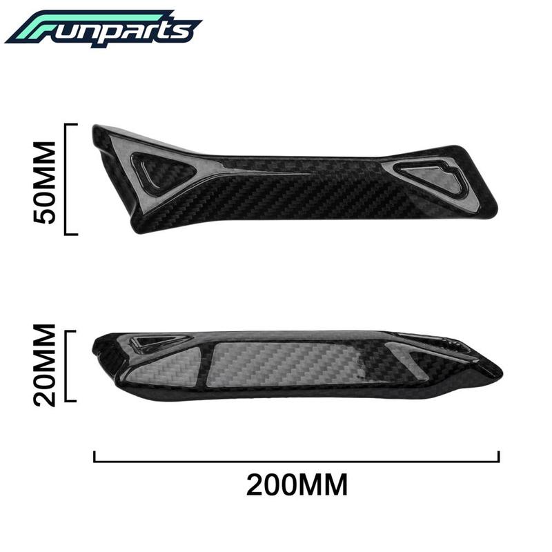 Funparts Motorcycles Side Bumper Block Protector For Surron Ultra Bee Electric Pit Dirt Bike Parts Replacement Carbon Fiber