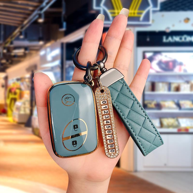 BYD I3 Key Case for S6, G3R, L3, S7, F0, e6, M6, Tang - Unisex Car Shell Bag Buckle for Older Models
