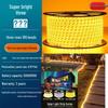 Three-Row Solar LED Strip Lights - 180 Beads, Waterproof, Super Bright for Outdoor Courtyard, Landscape, Eaves Decoration