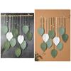 Leaf Tapestry Artistic Wall Decoration Handcrafts Wood Bead Tree Leaf Tapestries