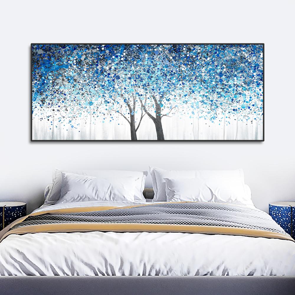 Nordic Abstract Colorful Leaves Tree Canvas Painting Still Life Poster Wall Art Pictures For Living Room Home Decor Frameless