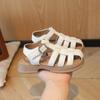 Children Sandals Braided Hollow-out Pure Color Girl's Summer Sliders 26-36 Fashion Platform Sandal Chic Kids Shoes Girl I01209