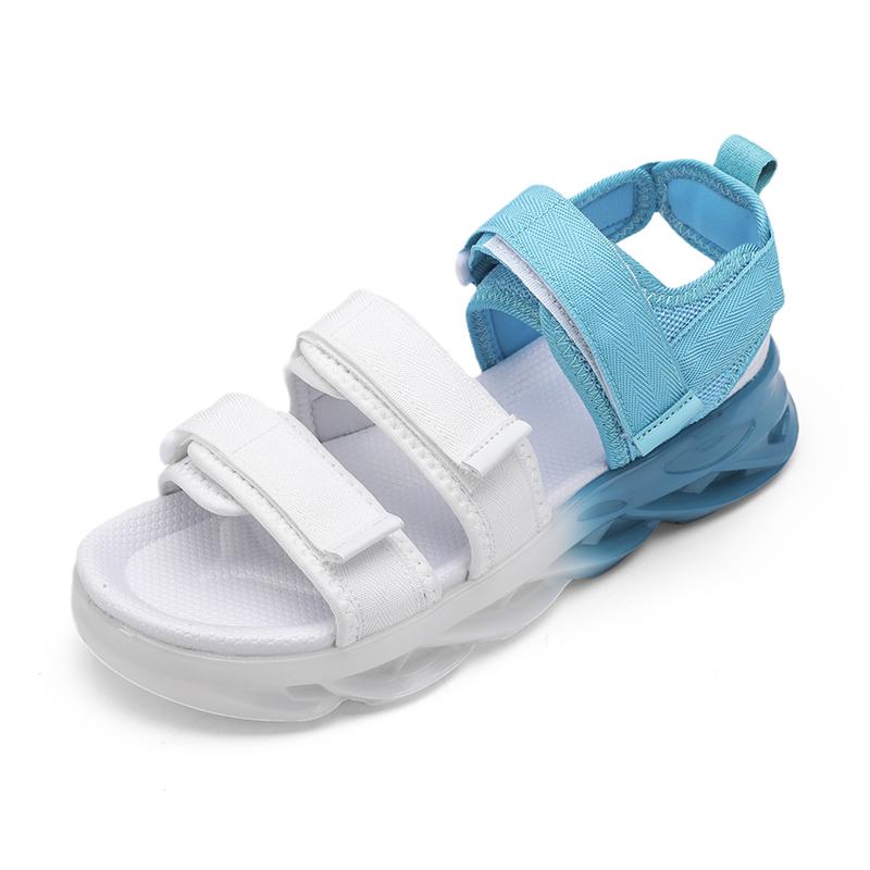 

Новые модные синие мужские летние сандалии, модный дизайн, сандалии на платформе из геля, мужские, удобные, нескользящие, пляжные сандалии для женщин 36