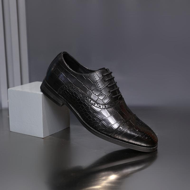 

Золотой Саженец Ретро Резные Кожаные Броги Мужские Натуральная Кожа Повседневные Оксфорды Анималистичный Узор Мужская Деловая Нарядная Обувь 44 чёрный