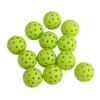 12PCS 74mm 40 Buracos Pickleballs PE Plástico Alta Elasticidade Pickleball Bolas de Buraco Ao Ar Livre Verde