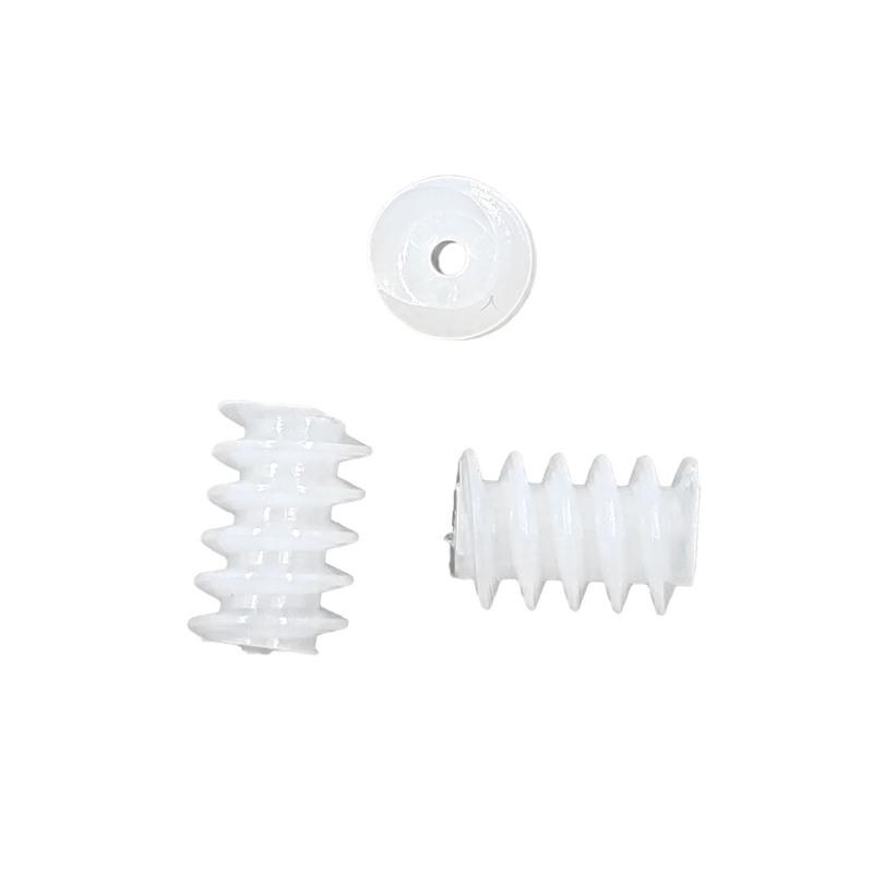 W3.5x5mm 0.8A 0.3M Worm Pinion Hole 0.75mm Plastic Helical Gear Aircraft Toy Accessories Technology Parts