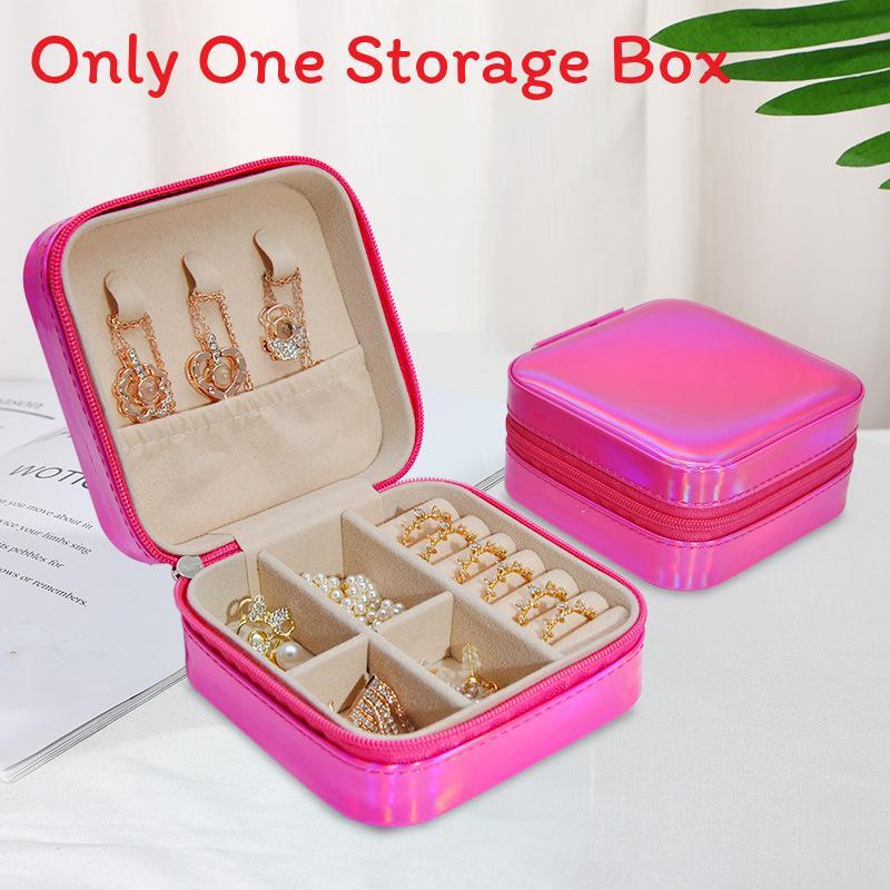 Fashion Mini Jewelry Box With Upgraded Pu Leather For Earrings And Necklace Storage