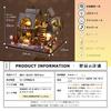 Moin Moin Dollhouse Miniature DIY Kit Scale Magic Castle Magic Castle Cat LED Light Acrylic Case Music Box Set, 1/24 [English Instructions], Shop, +