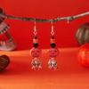 Acrylic Halloween Earrings Bat Pumpkin Dangle Earrings Creative Ghost Ear Studs  Gift