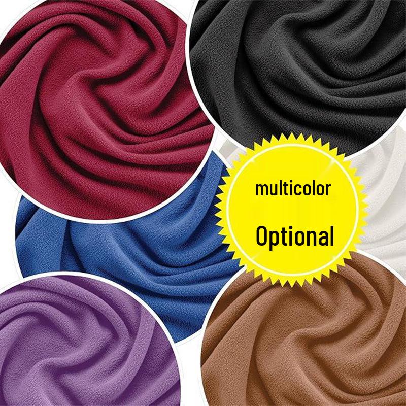 Thickened Solid Color Pocket Scarf & Shawl for Autumn/Winter Warmth