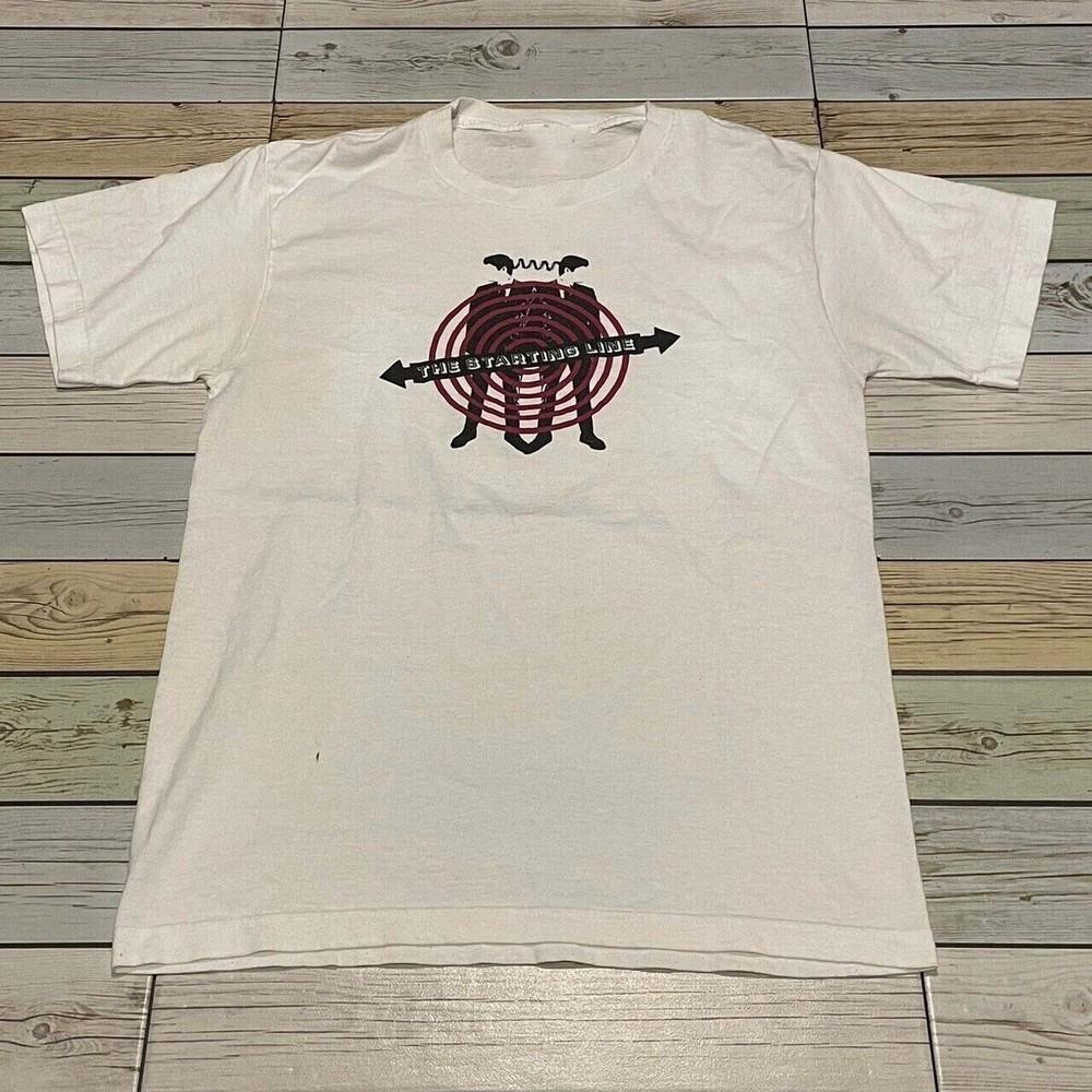 The Starting Line Band White Cotton Full Size  Shirt BL706